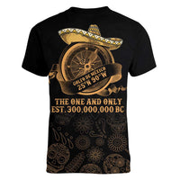 Gulf Of Mexico Women V-Neck T-Shirt Historic Gulf of Mexico Map Since 1550