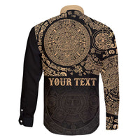 Gulf of Mexico Personalized Family Matching Long Sleeve Bodycon Dress and Hawaiian Shirt Since 1569 Aztec Vingtage