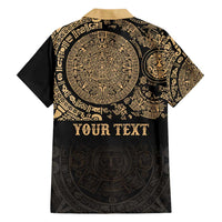 Gulf of Mexico Personalized Family Matching Short Sleeve Bodycon Dress and Hawaiian Shirt Since 1569 Aztec Vingtage