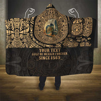 Gulf of Mexico Personalized Hooded Blanket Since 1569 Aztec Vingtage