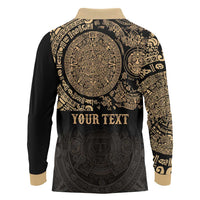 Gulf of Mexico Personalized Long Sleeve Polo Shirt Since 1569 Aztec Vingtage