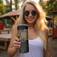 Gulf of Mexico Personalized Skinny Tumbler Since 1569 Aztec Vingtage