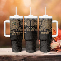 Gulf of Mexico Personalized Tumbler With Handle Since 1569 Aztec Vingtage