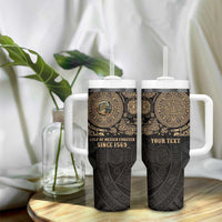 Gulf of Mexico Personalized Tumbler With Handle Since 1569 Aztec Vingtage