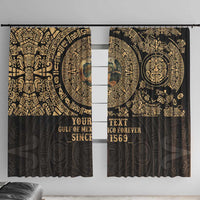 Gulf of Mexico Personalized Window Curtain Since 1569 Aztec Vingtage