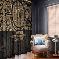 Gulf of Mexico Personalized Window Curtain Since 1569 Aztec Vingtage