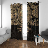 Gulf of Mexico Personalized Window Curtain Since 1569 Aztec Vingtage