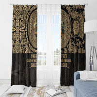 Gulf of Mexico Personalized Window Curtain Since 1569 Aztec Vingtage