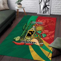 Gulf of Mexico Since 1672 Personalized Area Rug Mexican Tequila and Tacos