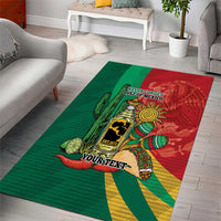 Gulf of Mexico Since 1672 Personalized Area Rug Mexican Tequila and Tacos