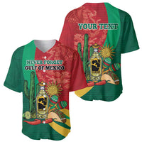Gulf of Mexico Since 1672 Personalized Baseball Jersey Mexican Tequila and Tacos