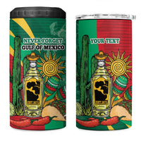 Gulf of Mexico Since 1672 Personalized 4 in 1 Can Cooler Tumbler Mexican Tequila and Tacos