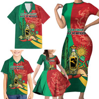Gulf of Mexico Since 1672 Personalized Family Matching Short Sleeve Bodycon Dress and Hawaiian Shirt Mexican Tequila and Tacos