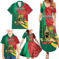 Gulf of Mexico Since 1672 Personalized Family Matching Summer Maxi Dress and Hawaiian Shirt Mexican Tequila and Tacos