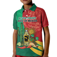 Gulf of Mexico Since 1672 Personalized Kid Polo Shirt Mexican Tequila and Tacos