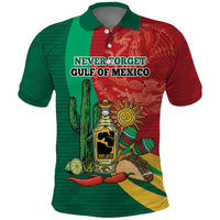 Gulf of Mexico Since 1672 Personalized Polo Shirt Mexican Tequila and Tacos