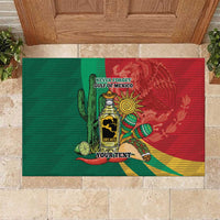 Gulf of Mexico Since 1672 Personalized Rubber Doormat Mexican Tequila and Tacos
