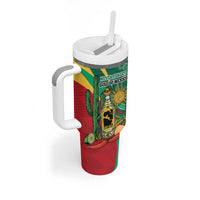 Gulf of Mexico Since 1672 Personalized Tumbler With Handle Mexican Tequila and Tacos