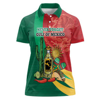 Gulf of Mexico Since 1672 Personalized Women Polo Shirt Mexican Tequila and Tacos