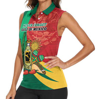 Gulf of Mexico Since 1672 Personalized Women Sleeveless Polo Shirt Mexican Tequila and Tacos