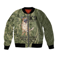 United States Canine Personalized Bomber Jacket USA Military K9s Camouflage