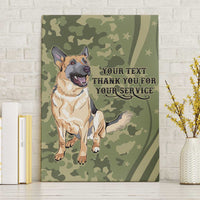 United States Canine Personalized Canvas Wall Art USA Military K9s Camouflage