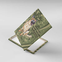 United States Canine Personalized Canvas Wall Art USA Military K9s Camouflage