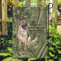 United States Canine Personalized Garden Flag USA Military K9s Camouflage