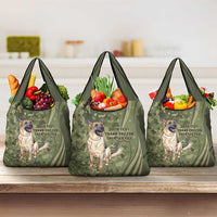 United States Canine Personalized Grocery Bag USA Military K9s Camouflage