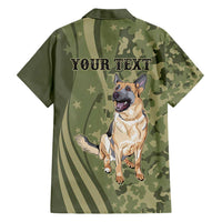 United States Canine Personalized Hawaiian Shirt USA Military K9s Camouflage