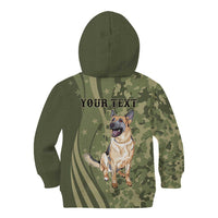 United States Canine Personalized Kid Hoodie USA Military K9s Camouflage