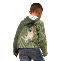 United States Canine Personalized Kid Hoodie USA Military K9s Camouflage
