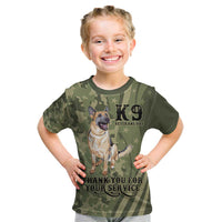 United States Canine Personalized Kid T Shirt USA Military K9s Camouflage
