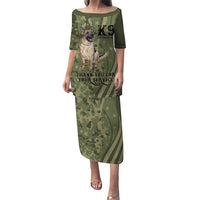 United States Canine Personalized Puletasi USA Military K9s Camouflage