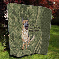 United States Canine Personalized Quilt USA Military K9s Camouflage