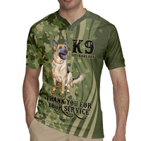 United States Canine Personalized Rugby Jersey USA Military K9s Camouflage