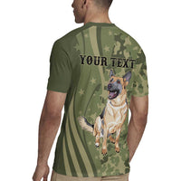 United States Canine Personalized Rugby Jersey USA Military K9s Camouflage