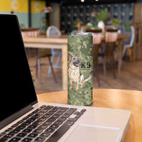 United States Canine Personalized Skinny Tumbler USA Military K9s Camouflage