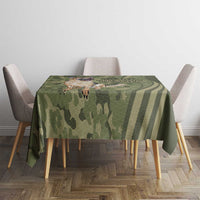 United States Canine Personalized Tablecloth USA Military K9s Camouflage