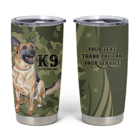 United States Canine Personalized Tumbler Cup USA Military K9s Camouflage