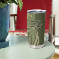 United States Canine Personalized Tumbler Cup USA Military K9s Camouflage