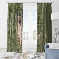 United States Canine Personalized Window Curtain USA Military K9s Camouflage