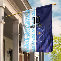 Argentina Football Custom Garden Flag Vamos La Albiceleste Half Version