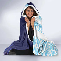 Argentina Football Custom Hooded Blanket Vamos La Albiceleste Half Version