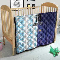 Argentina Football Custom Quilt Vamos La Albiceleste Half Version