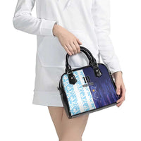 Argentina Football Custom Shoulder Handbag Vamos La Albiceleste Half Version