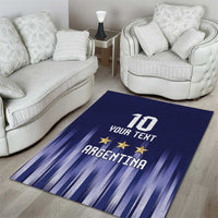 Argentina Football Custom Area Rug Vamos La Albiceleste Vintage