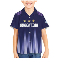 Argentina Football Custom Family Matching Mermaid Dress and Hawaiian Shirt Vamos La Albiceleste Vintage