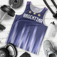 Argentina Football Custom Men Tank Top Vamos La Albiceleste Vintage