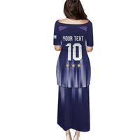 Argentina Football Custom Puletasi Vamos La Albiceleste Vintage